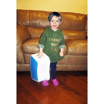 Kids Best Friend Boys Blue Step Stool, Take It Along in Bedroom, Kitchen, Bathroom and Living Room. Great For potty Training!