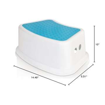 Kids Best Friend Boys Blue Step Stool, Take It Along in Bedroom, Kitchen, Bathroom and Living Room. Great For potty Training!