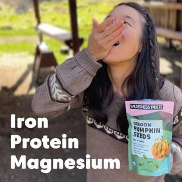 Wilderness Poets Oregon Pumpkin Seeds - Organic, Heirloom, Raw - No Shells, No Salt, Bulk Size (32 Ounce - 2 Pound)