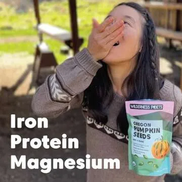 Wilderness Poets Oregon Pumpkin Seeds - Organic, Heirloom, Raw - No Shells, No Salt, Bulk Size (32 Ounce - 2 Pound)