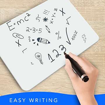 Dry Erase Board Lined and Blank Double Sided Whiteboard (5 Pack)