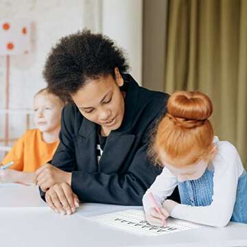 Dry Erase Board Lined and Blank Double Sided Whiteboard (5 Pack)