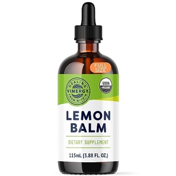 Vimergy Lemon Balm Tincture – Organic Stress Relief Tincture for Sleep and Calmness – 115 mL