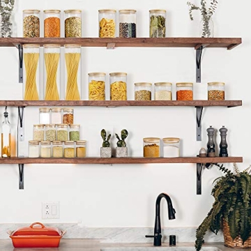 EcoEvo Glass Canisters with Bamboo Lids - 9 Pack