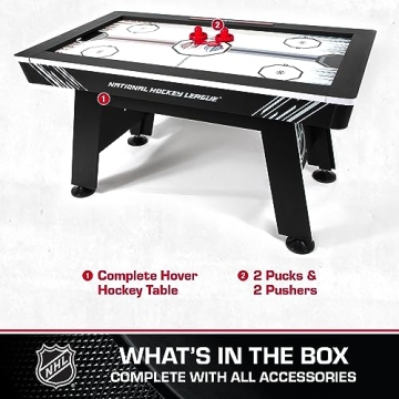 NHL 60" Air Hockey Table with Electronic Scoring System