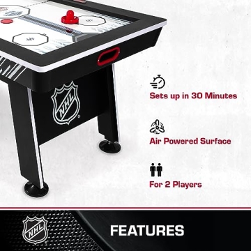 NHL 60" Air Hockey Table with Electronic Scoring System