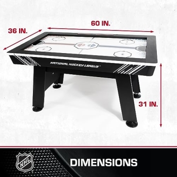 NHL 60" Air Hockey Table with Electronic Scoring System