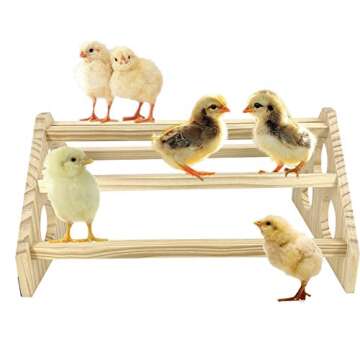 Chicken Perch,Baby Chicken Supplies,Chicken Toys for Chicken Cage, Chicken Roosting Bar, Chicken Gym Wood,Perca de Pollos