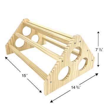 Chicken Perch,Baby Chicken Supplies,Chicken Toys for Chicken Cage, Chicken Roosting Bar, Chicken Gym Wood,Perca de Pollos
