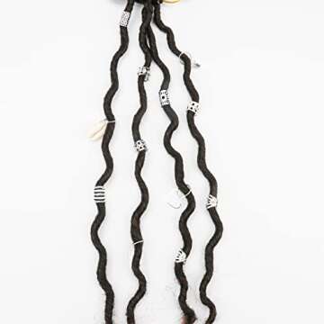 202 Pcs Hair Jewelry for Women Braids, Locs Jewelry Dreadlocks Beads Braid Rings Hair Cuffs Shells Heart Butterfly Pendants Hair Clips for Dreadlock Accessories (Silver)