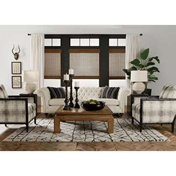 Ethan Allen Black and White Graphic XIII Framed Artwork