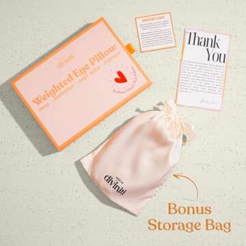 Heart Weighted Eye Mask for Sleeping - Eye Pillow, Weighted Sleep Mask, Weighted Eye Mask for Migraines, Lavender Eye Pillow Weighted, Lavender Eye Mask, Meditation Eye Pillows for Yoga & Relaxation