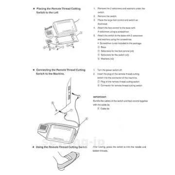 Janome 8900 Remote Thread Cutter - Effortless Thread Cutting