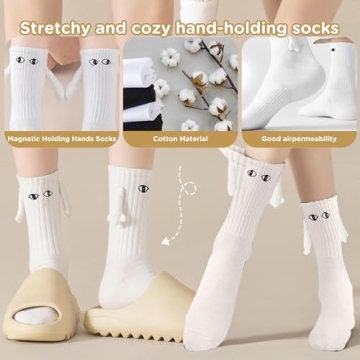 Unique Funny Socks for Couples & Friends - 2 Pairs