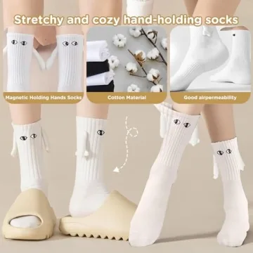 Unique Funny Socks for Couples & Friends - 2 Pairs