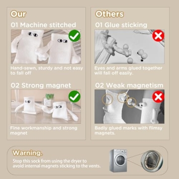 Unique Funny Socks for Couples & Friends - 2 Pairs