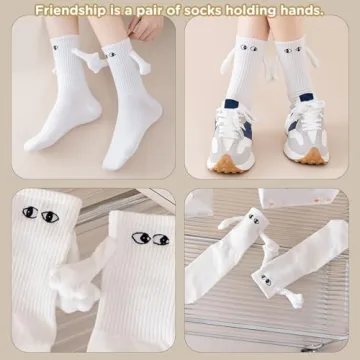 Unique Funny Socks for Couples & Friends - 2 Pairs
