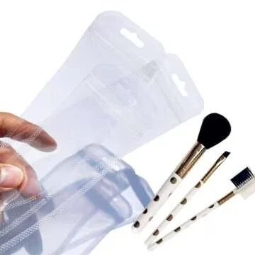 100 Clear Resealable Bags for Small Business Packaging