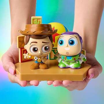 Just Play New Grand Entrance 3-inch Collectible Figures Buzz Lightyear and Woody, Officially Licensed Kids Toys for Ages 5 Up, Amazon Exclusive