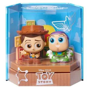 Just Play New Grand Entrance 3-inch Collectible Figures Buzz Lightyear and Woody, Officially Licensed Kids Toys for Ages 5 Up, Amazon Exclusive