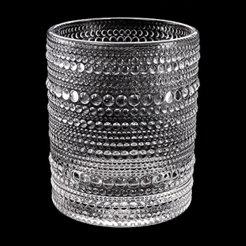 ZOOFOX 6 Romantic Vintage Water Glasses Set - 12 oz