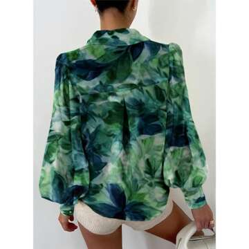 BTFBM Women Button Down Shirts - Stylish Boho Blouses