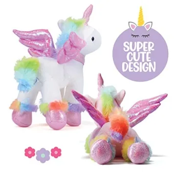 PREXTEX Unicorn Stuffed Animals Set - Plush Toys for Kids