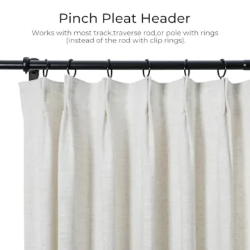 Twopages Faux Linen Curtains for Elegant Home Decor