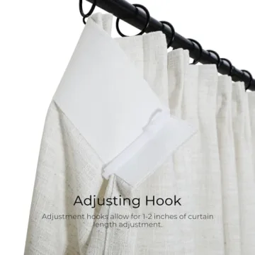 Twopages Faux Linen Curtains for Elegant Home Decor