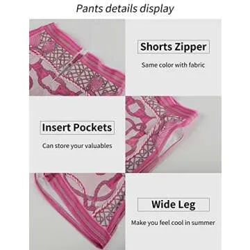 Gihuo Women's Boho Floral Top and Shorts Set Summer Outfit