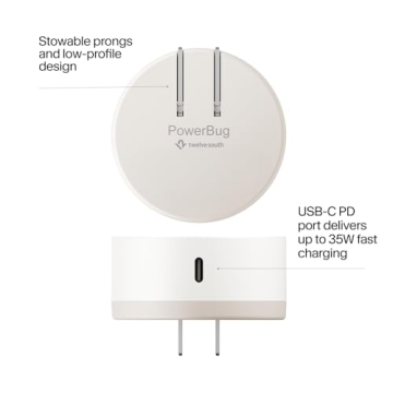 Twelve South PowerBug Qi2 Wireless Charger & USB-C Hub