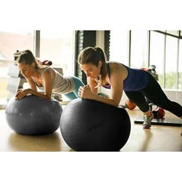 TKO Stability Exercise Ball for Fitness and Office Use