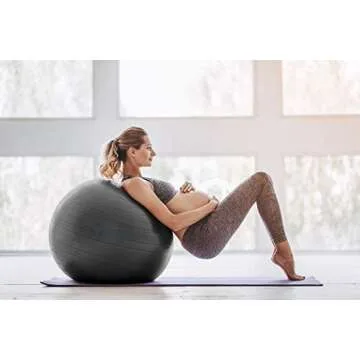 TKO Stability Exercise Ball for Fitness and Office Use