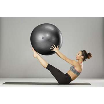 TKO Stability Exercise Ball for Fitness and Office Use