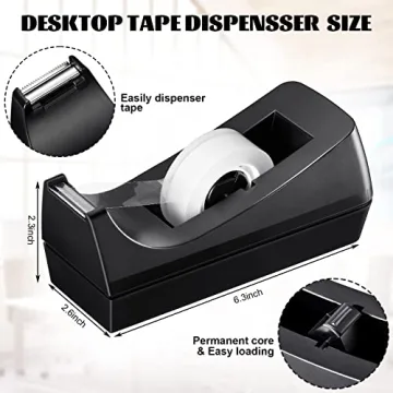 Lanties 10 Pack Desktop Tape Dispenser for Home Office School