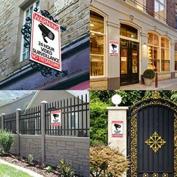 TICONN No Trespassing Sign - 24 Hour Video Surveillance