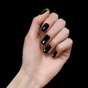 Vishine UV LED Gel Nail Polish Black - Salon Quality