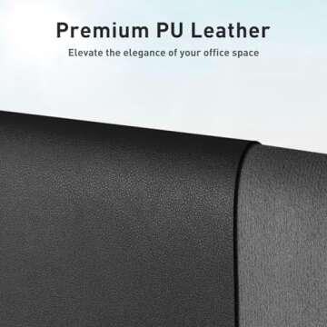 Aothia Leather Desk Pad Protector, Mouse Pad, Office Desk Mat, Non-Slip PU Leather Desk Blotter, Lap...