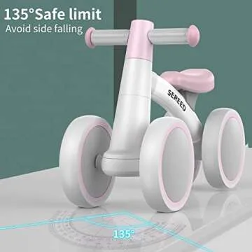 SEREED Baby Balance Bike Toys for 1 Year Old Girl Gifts, Baby Walker, One Year Old Girl Birthday Gifts, 12-24 Months Toddler Balance Bike, First Birthday Gifts, Ride on Toys