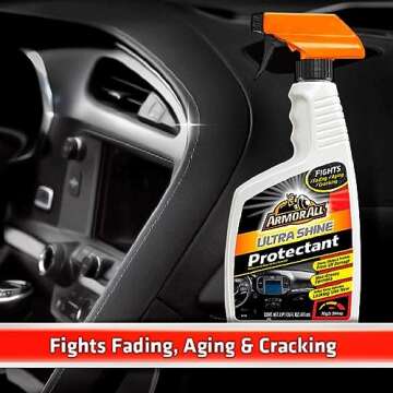 Armor All Ultra Shine Protectant Spray, Car Interior Cleaner Spray with UV Protection Against Cracki...