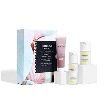 Honest Beauty Dew Wonders Gift Set | Perfect for Gifting | Full Size Prime + Perfect Mask, Vitamin C...