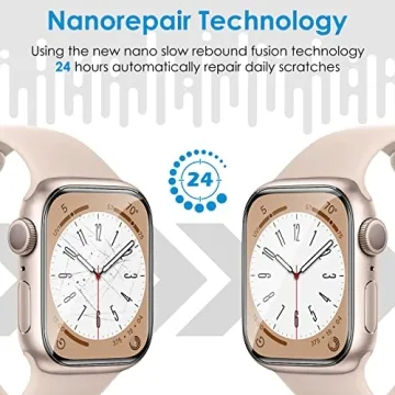 UniqueMe 6 Pack for Apple Watch Screen Protector 40mm, Apple Watch SE Series 6/5/4 Screen Protector [Upgrade Flexible Film] Anti-Scratch [Non-Bubbles] Soft HD TPU Clear Film for iWatch 40mm