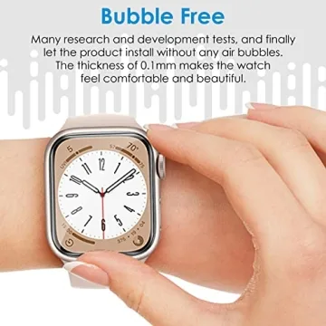 UniqueMe 6 Pack for Apple Watch Screen Protector 40mm, Apple Watch SE Series 6/5/4 Screen Protector [Upgrade Flexible Film] Anti-Scratch [Non-Bubbles] Soft HD TPU Clear Film for iWatch 40mm