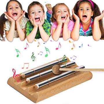 EONLION Meditation Chimes Trio, Mindfulness Trio 3 Tone Hand Bell Music Classroom Supplies Teacher Tools Percussion Instrument Reminder for Prayer Yoga Eastern Energy Music Gift