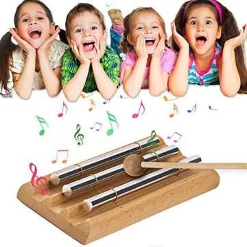 EONLION Meditation Chimes Trio, Mindfulness Trio 3 Tone Hand Bell Music Classroom Supplies Teacher Tools Percussion Instrument Reminder for Prayer Yoga Eastern Energy Music Gift