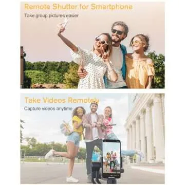 Remote Page Turner for Kindle & iPad, ADZERD Kindle Paperwhite/Oasis Clicker Page Turner for Hands-Free Ebook Reading, Portable Ring Design Picture & Video Taking Remote with Charging Case