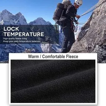 Toomett Men's Insulated Snow Pants for Winter Sports