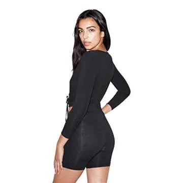 American Apparel Sophisticated Long Sleeve Crop Top For All Occasions