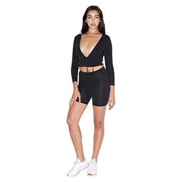 American Apparel Sophisticated Long Sleeve Crop Top For All Occasions