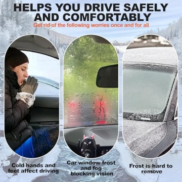 12V 200W Car Heater - Portable Car Heater & Defroster with 360° Rotation